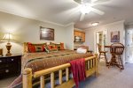 Lower Level Master Suite with King Bed, Gas Logs & Kitchenette